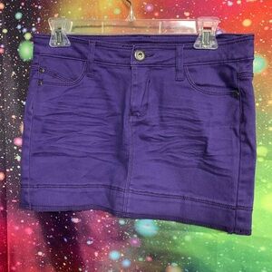Highway Jeans Purple Skorts Cotton Blend Casual
